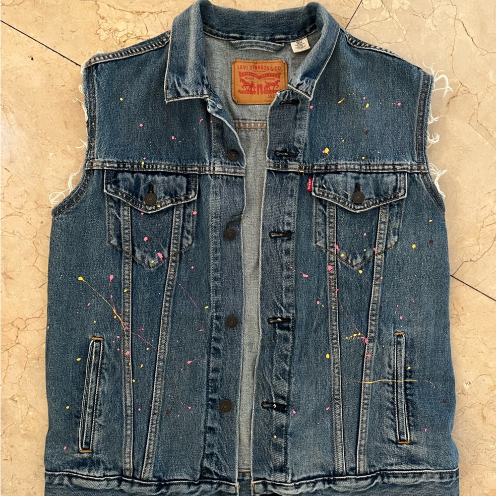 Levi's Blue Denim Vest